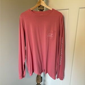 Vineyard Vines Salmon Long-Sleeve Tee